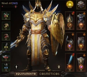Conta Diablo Immortal Cruzado Paragon 160+ 3900 TC - Blizzard