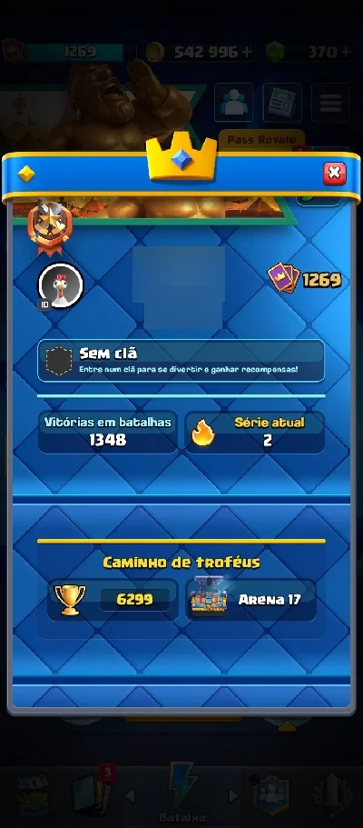 🔥Vendo Conta De Clash Royale -6299 Troféus |Arena 17