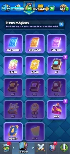 Clash royale, 9 mil trofeus, cartas full, 135 mil coringa