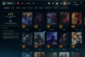 Unranked com 70 Champs e 41 Skins - League of Legends LOL