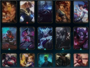 Conta Ouro 3 232 skins, 177 ícones, quase todos campeões - League of Legends LOL