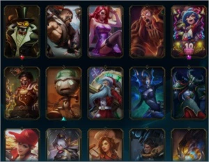 Conta Ouro 3 232 skins, 177 ícones, quase todos campeões - League of Legends LOL