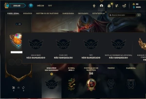 Conta Unranked com 35 Champs e 17 Skins - League of Legends LOL