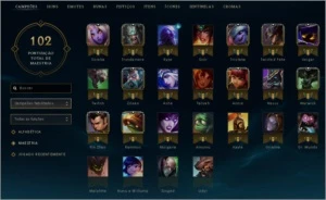 CONTA PLATINA 4 - 34 CAMPEÕES - 4 SKINS - League of Legends LOL