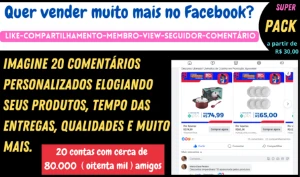 Venda Garantida, Pack de Serviços facebook - Redes Sociais