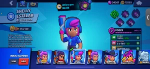 conta brawl stars 32k de trofeus com shelly estelar