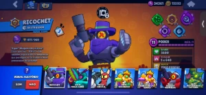 conta brawl stars 32k de trofeus com shelly estelar