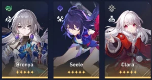 Seele + Bronya + Clara + Arma da Bailu - Outros
