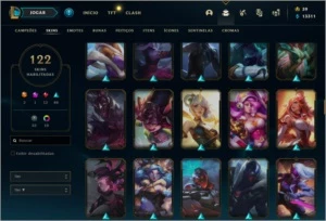 (Conta Main) League Of Legends + Platina + 122 Skins + Croma LOL