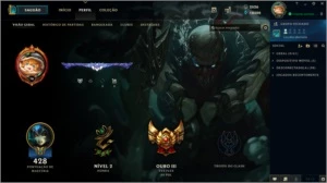 Conta D5 Season 6/7 - Borda D5 - 311 Skins - 250 ícones - League of Legends LOL