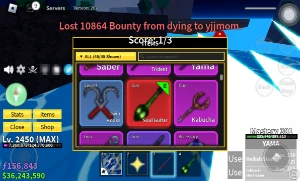 conta lvl max blox fruits com light awk GH Soul guitar - Roblox