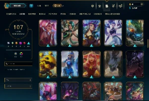 Ferro 4 com TODOS os Champs e 107 Skins - League of Legends LOL