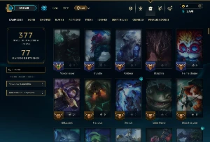 Ferro 4 com TODOS os Champs e 107 Skins - League of Legends LOL