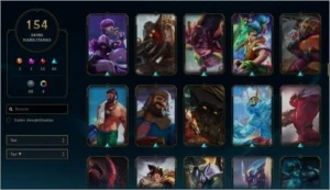 CONTA COM 154 SKINS LV 212 - League of Legends LOL