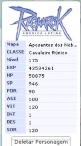 Ragnarok Latam RK175/BIO175/BARDO175/MUSA175/GX150/SEN115 - Ragnarok Online