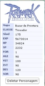 Ragnarok Latam RK175/BIO175/BARDO175/MUSA175/GX150/SEN115 - Ragnarok Online