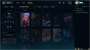 Conta LoL Platina 4, 91 Skins e Faltando apenas 8 Campeões. - League of Legends