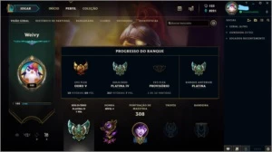 Conta LoL Platina 4, 91 Skins e Faltando apenas 8 Campeões. - League of Legends