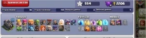 Cv 9 com um clã nivel 9 - Clash of Clans