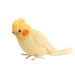 Calopsita Toda Amarela em Amigurumi - Artesanato e Personalizados