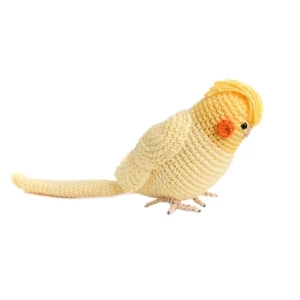Calopsita Toda Amarela em Amigurumi - Artesanato e Personalizados