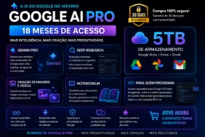 🚀 Google Ai Pro (5Tb + Gemini) 30 dias De Acesso - Assinaturas e Premium