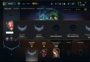 Prata 1 com 85 Champs e 24 Skins - League of Legends LOL