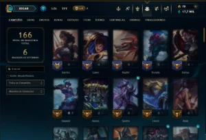 Prata 1 com 85 Champs e 24 Skins - League of Legends LOL