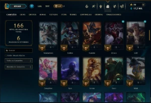 Prata 1 com 85 Champs e 24 Skins - League of Legends LOL