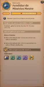 ALT de Refino de Minério 1-3M Lucro a Cada Rotação - Albion Online