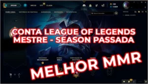 CONTA LOL - Mestre na Season Passada (MMR BOM) - League of Legends