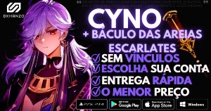 ✨GENSHIN IMPACT CONTA COM BÁCULO DAS AREIAS ESCARLATE AR10 ✨