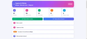 Script de Cupons e Ofertas para Telegram (Shopee + Mercado L - Sites, Lojas e Sistemas Prontos Sites e Scripts