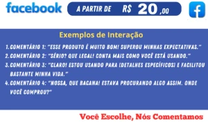 Facebook, Você Escolhe, Nós Comentamos, Sob Medida - Redes Sociais