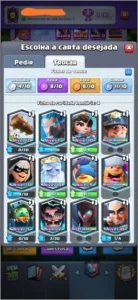 CONTA CLASH ROYALE EXP 13 - 32 CARTAS FULL