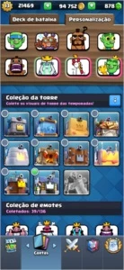 CONTA CLASH ROYALE EXP 13 - 32 CARTAS FULL