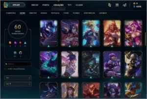 Conta lol +110 champs e 60 skins - League of Legends