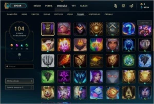 Conta lol +110 champs e 60 skins - League of Legends