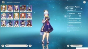 CONTA COM AYAKA MONA E YANFEI C4 PITTY 52 GARANTIDO 42 PULLS - Genshin Impact