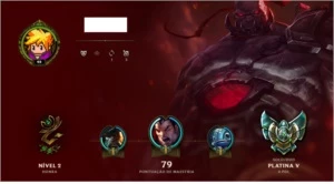 Conta smurf Platina 5 - League of Legends LOL