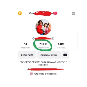 Vendo perfil no TikTok com aproximadamente 800mil seguidores - Redes Sociais