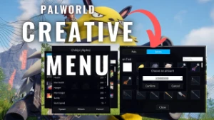 Palworld Creative menu - Spawn ITEM-NPC-PAL 2024 - Steam