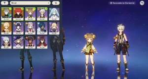 AR24 - Alhitham com Luz das Folhas + Diluc + 13 tiros - Genshin Impact
