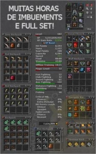 ELITE KNIGHT LV 582 EM SERVER BR SKILL 122 - Tibia