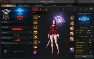 [Kazeros] Sorceress 1432.5 + 2 ALTS T3 - Lost Ark