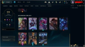 CONTA PLATINA LEAGUE OF LEGENDS LOL