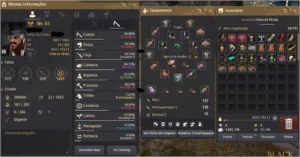 Conta Black Desert lvl 62/61 285/286 SA PAY2WIN