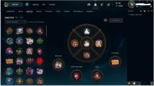 Conta level 140 Ouro 2(Platina 1 temporada passada),85 skins - League of Legends LOL