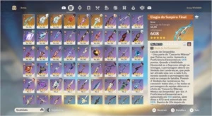 AR58 11 PERSONAGENS T5 E 6 ARMAS T5 - Genshin Impact