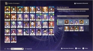 AR58 11 PERSONAGENS T5 E 6 ARMAS T5 - Genshin Impact